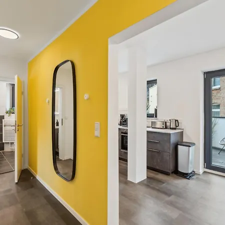 Maremar - Design Im Zentrum - 2 Schlafzimmer - Luxus Boxspringbetten - Kueche - Arbeitsplaetze & Highspeed Wlan - Balkon 아파트 브라운슈바이크