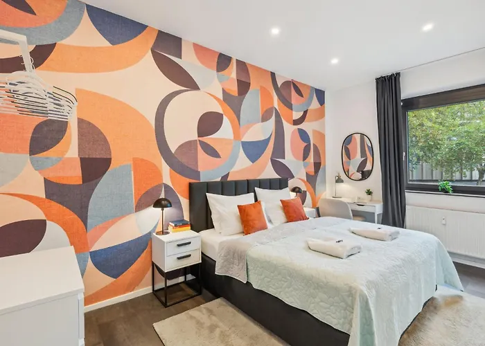 Maremar - Design Im Zentrum - 2 Schlafzimmer - Luxus Boxspringbetten - Kueche - Arbeitsplaetze & Highspeed Wlan - Balkon Appartamento Braunschweig